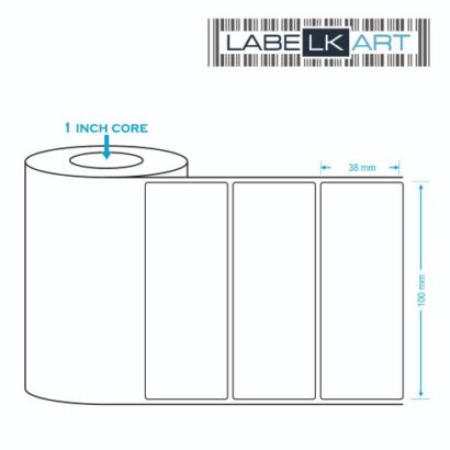 100x38mm 1up Direct Thermal Label Roll