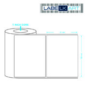 100x75mm 1up Chromo Label Roll