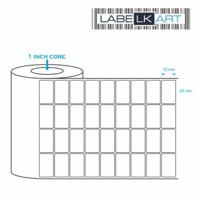 20x15mm 4up Chromo Label Roll