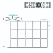30x25mm 3up Chromo Label Roll