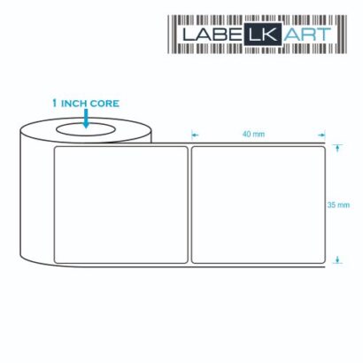35x40mm 1up Chromo Label Roll
