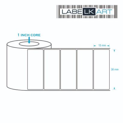 38x15mm 1up Chromo Label Roll