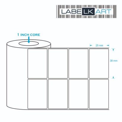 38x25mm 2UP Direct Thermal Label Roll