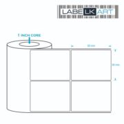 38x50mm 2up Chromo Label Roll