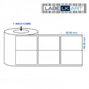 40x60mm 2up Chromo Label Roll
