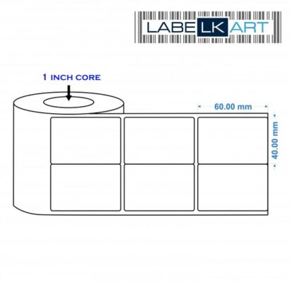 40x60mm 2up Chromo Label Roll