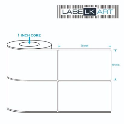 40x70mm 2up Chromo Label Roll