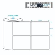 45x60mm 2up Chromo Label Roll