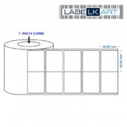 50x40mm 2up Chromo Label Roll