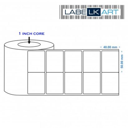 50x40mm 2up Chromo Label Roll