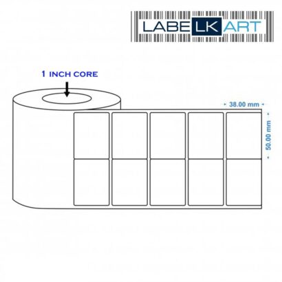 50x38mm 2up Chromo Label Roll