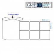 50x55mm 2up Chromo Label Roll