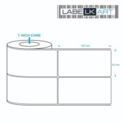 50x100mm 2up Chromo Label Roll