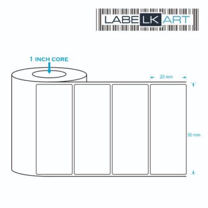 50x20mm 2up Chromo Label Roll