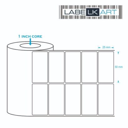 50x25mm 2up Direct Thermal Label