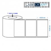 70x45mm 1up Chromo Label Roll