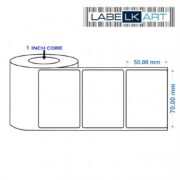 70x50mm 1up Chromo Label Roll