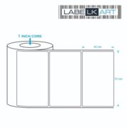 70x40mm 1up Chromo Label Roll