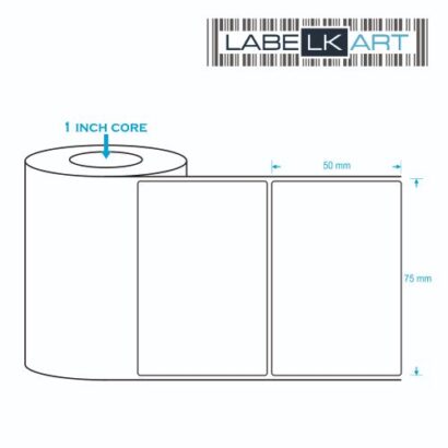 75x50mm 1up Chromo Label Roll