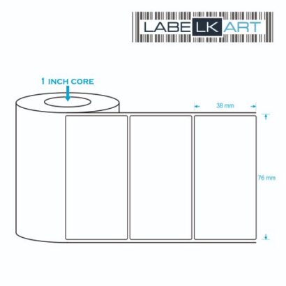 76x38mm 1up Chromo Label Roll