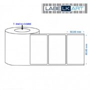 85x50mm 1up Chromo Label Roll