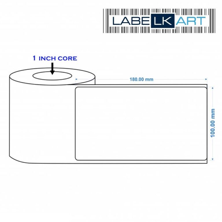 100x180mm 1up Chromo Label Roll