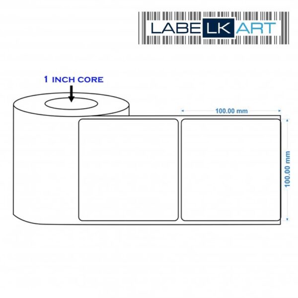 100x100mm 1up Chromo Label Roll