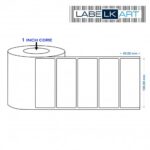 100x40mm 1up Chromo Label Roll