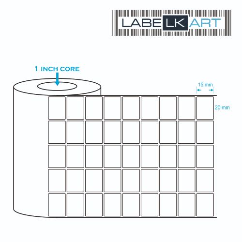 20x15mm 5up Chromo Label Roll