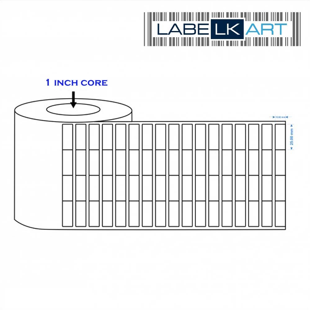 25x10mm 4up Chromo Label Roll