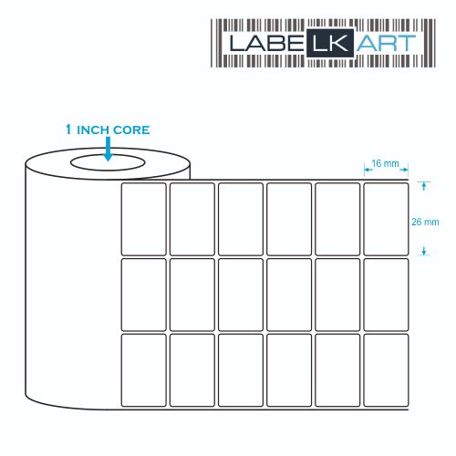 26x16mm 3up Chromo Label Roll