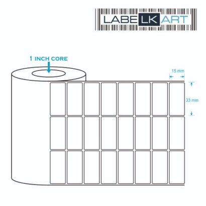 33x15mm 3up Chromo Label Roll