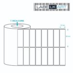 38x12mm 2up Chromo Label Roll