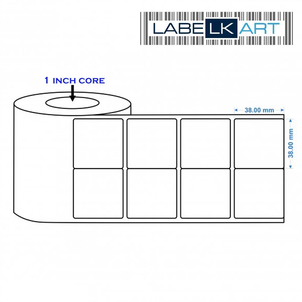 38x38mm 2up Chromo Label Roll