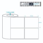 38x50mm 2up Chromo Label Roll