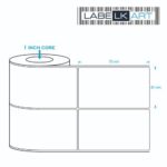 40x70mm 2up Chromo Label Roll