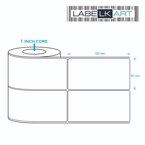 50x100mm 2up Chromo Label Roll