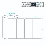 50x20mm 2up Chromo Label Roll