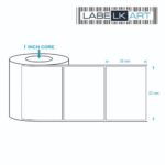 50x28mm 1up Chromo Label Roll