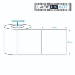 50x50mm 1up Chromo Label Roll