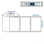 70x50mm 1up Chromo Label Roll