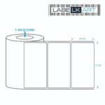 70x35mm 1up Chromo Label Roll