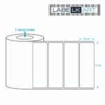 75x25mm 1up Chromo Label Roll