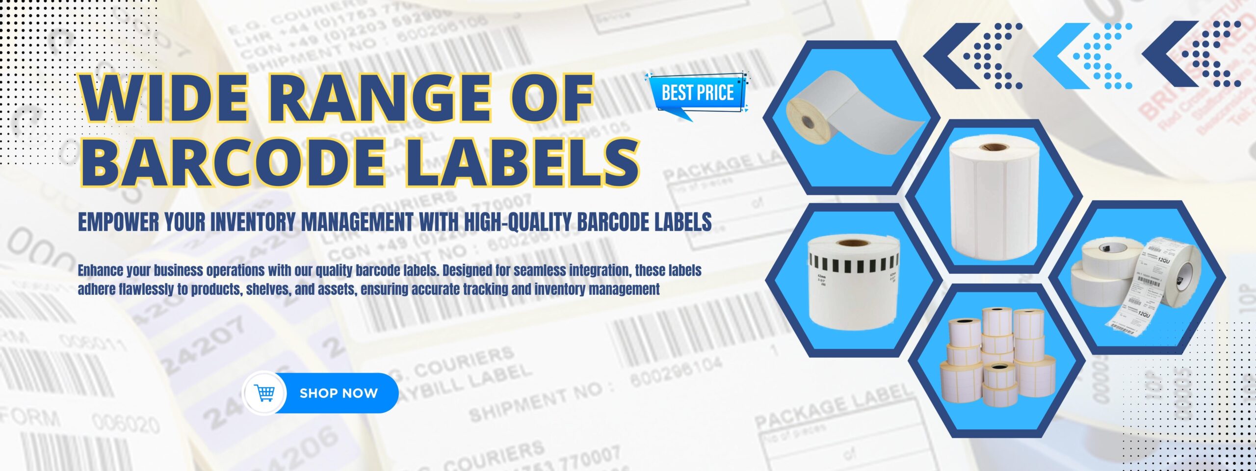 Barcode Labels Banner 6400X2400