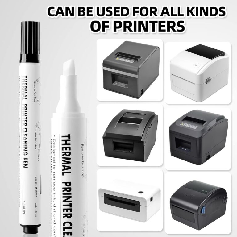 SCANWELL Printhead Cleaning Pen, Thermal & Card Printer Cleaner Pen, Decontamination Pen